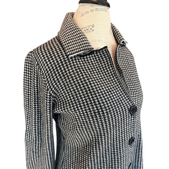 Bartolini made in Italy houndstooth cardigan - wool, cashmere blend - size L - Picture 6 of 6